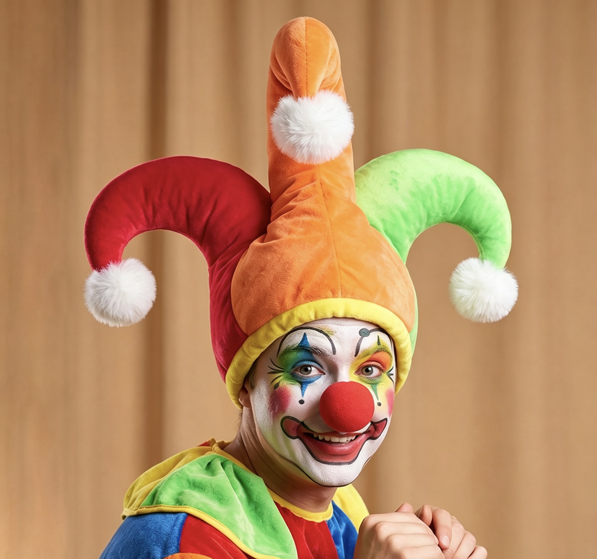 Cosplay Prop - Happy Halloween Cosplay Hat Joker Cap