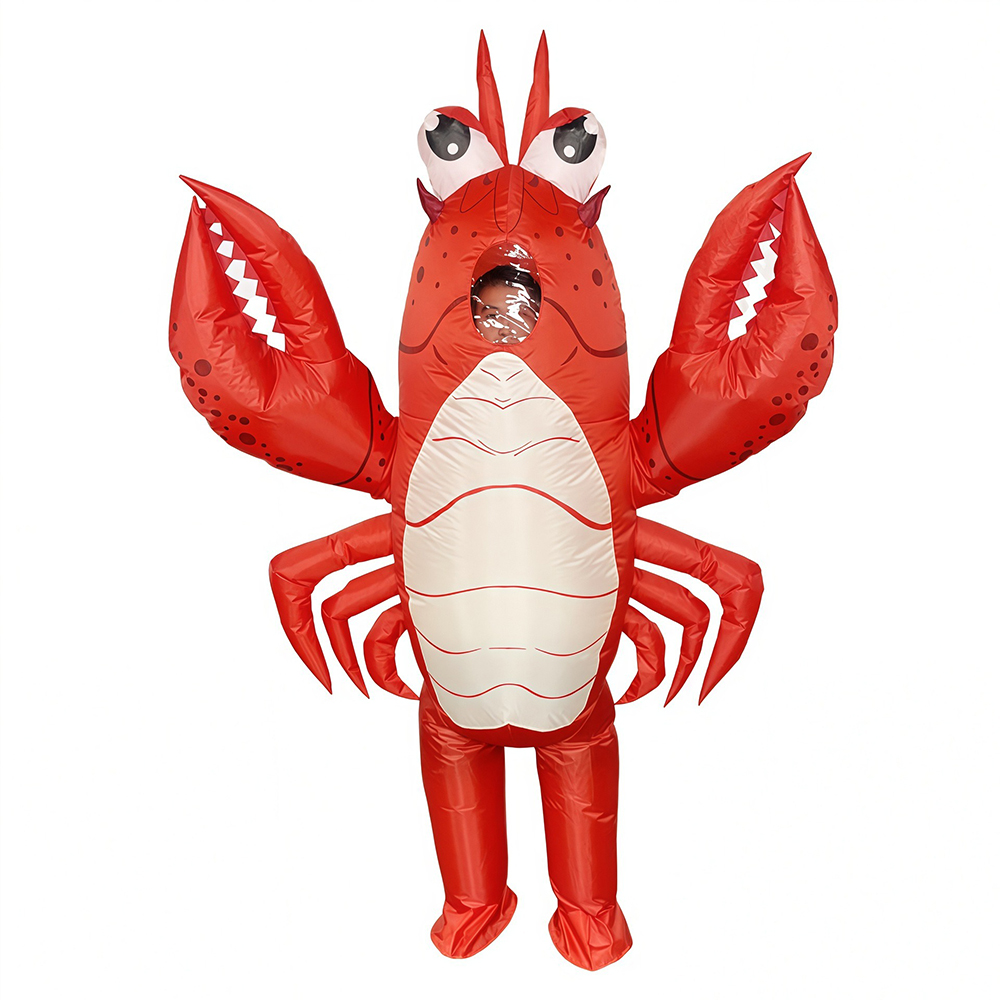 Cosplay Prop Business - Red Lobster Inflatable Suit Full Coverage
