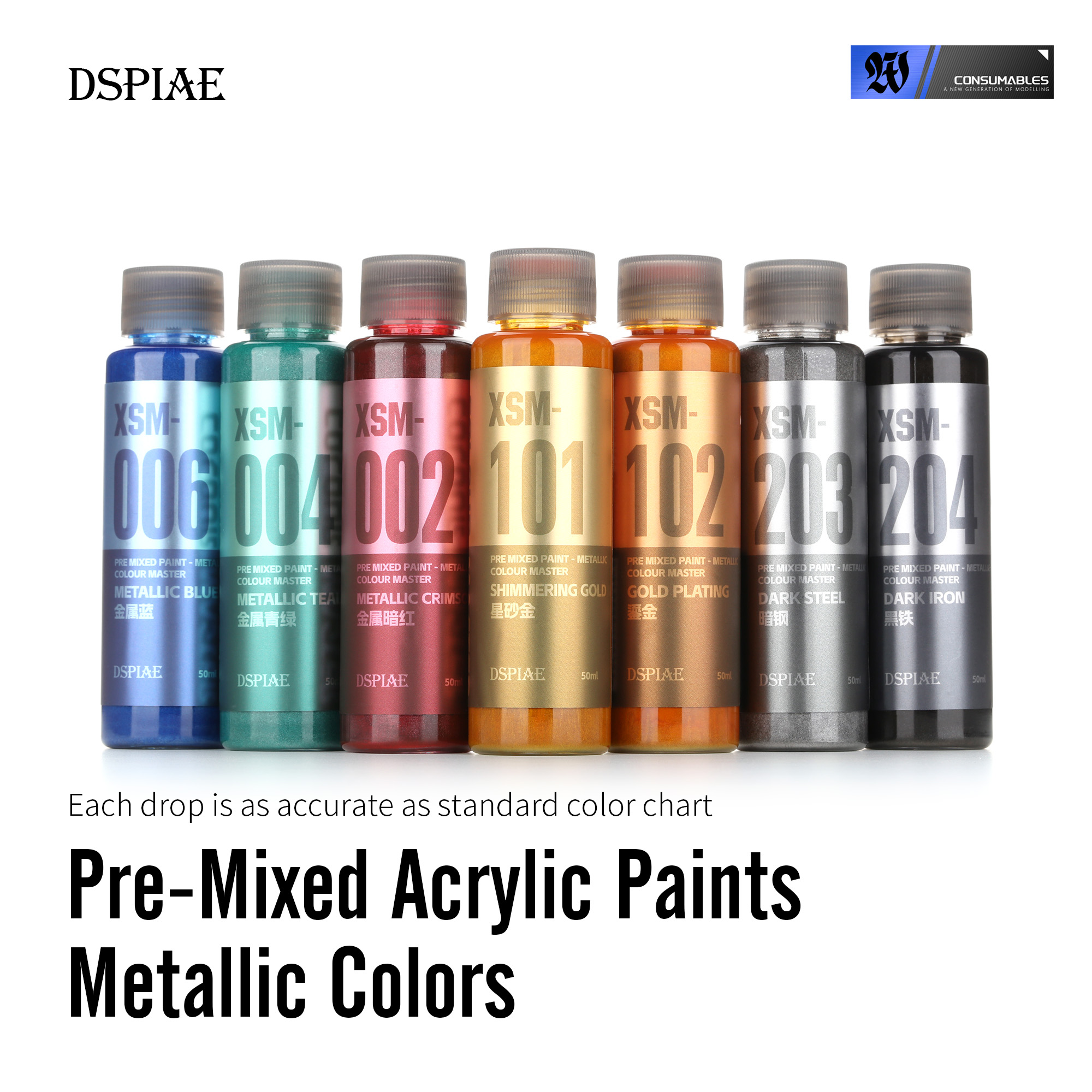 Metallic Spray Paint - DSPIAE XSM 2026 New Model Hobby