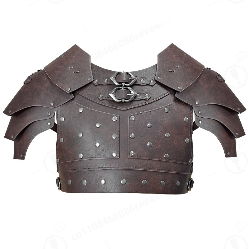 Cosplay Prop - Medieval Studded Shoulder Chest Armor Viking