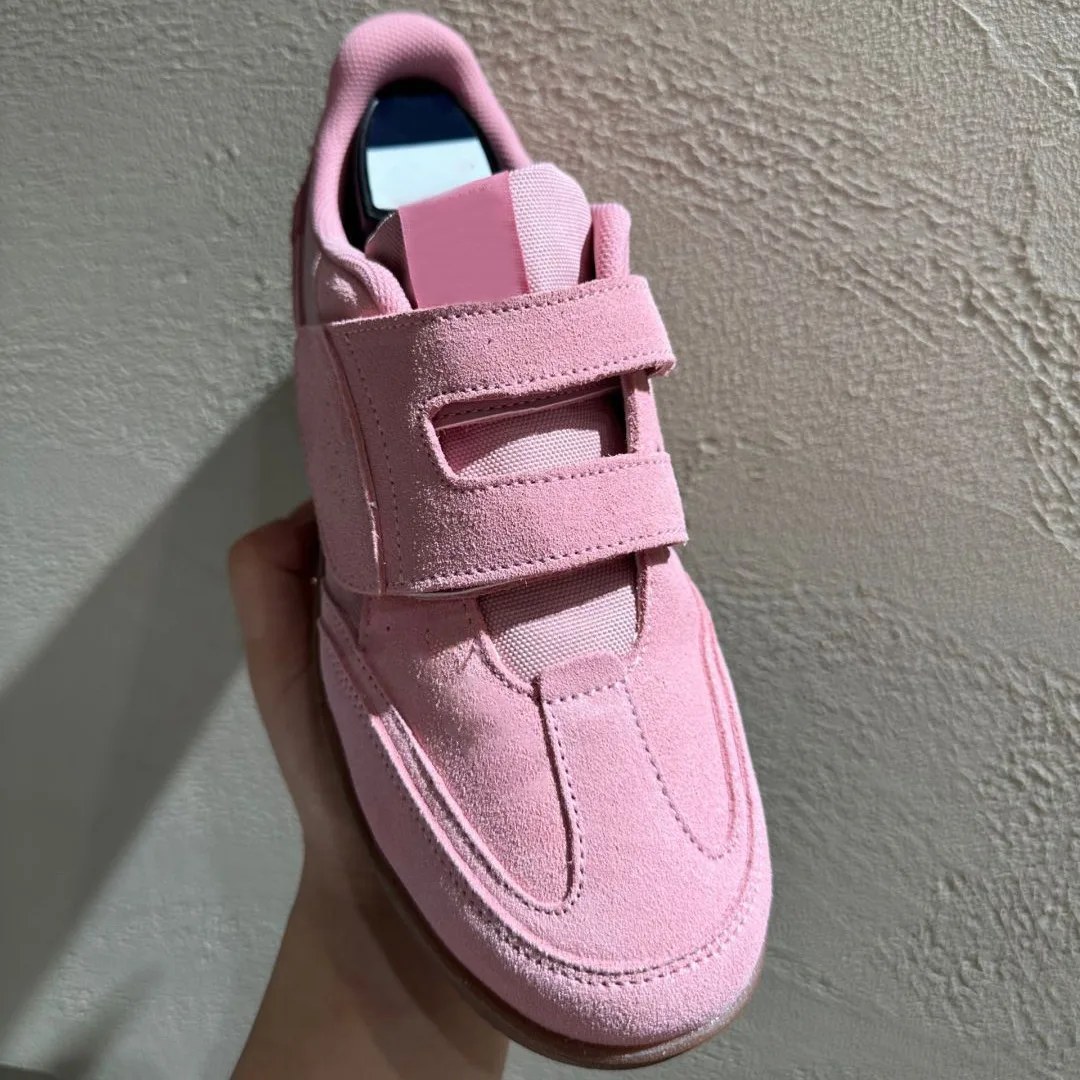 Velcro Hook Loop - Velcro Strap Retro Sneakers for Women,Soft