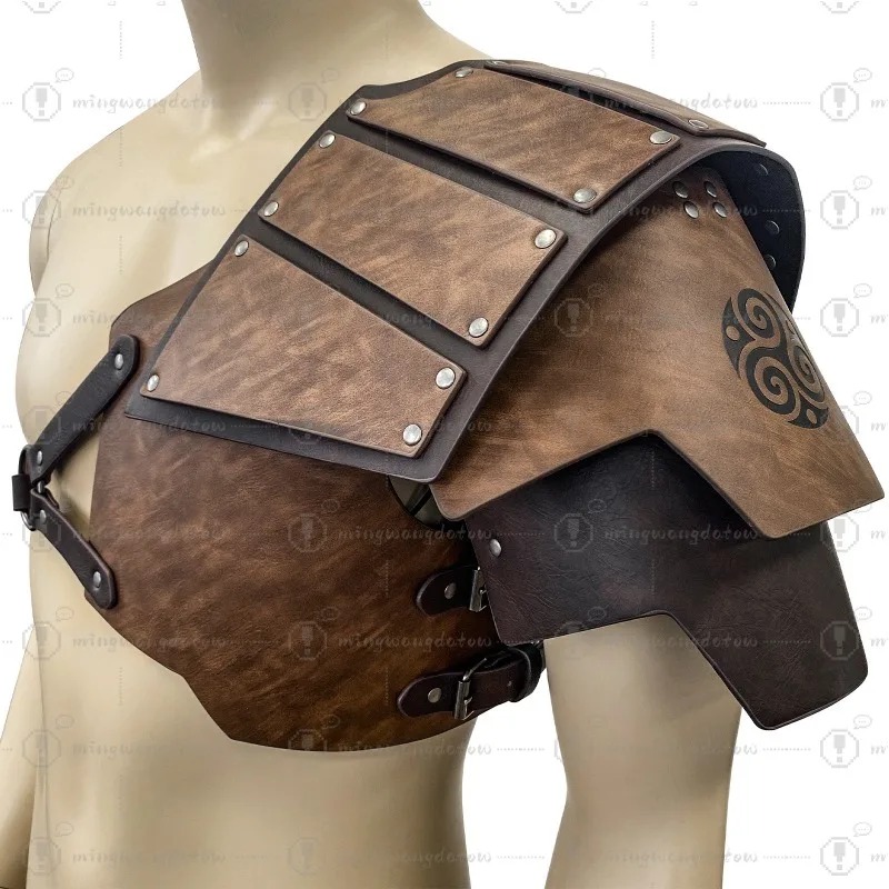 Cosplay Prop - Medieval unilateral shoulder armor Nordic style