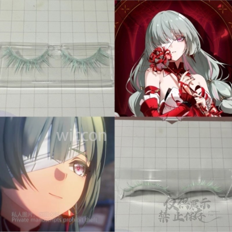Prop For Cosplay - Anime Phrolova Cosplay Wig Green Pink