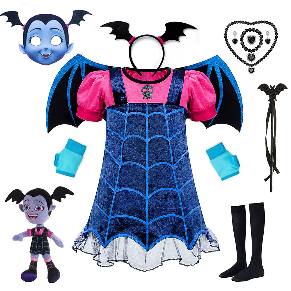 Cosplay Bat Prop - Girls Junior Vampirina Dress with Wings