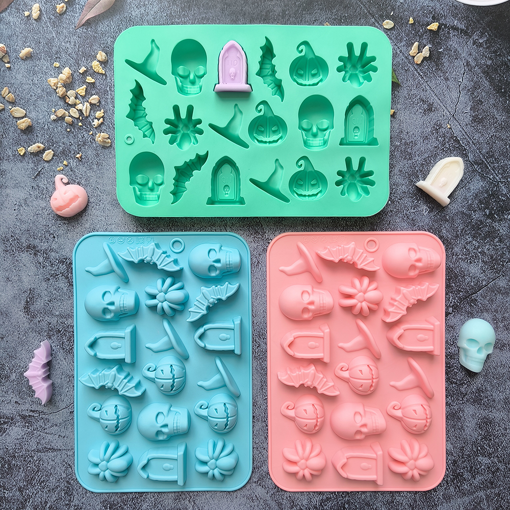 Cosplay Bat Prop - 1/3pcs 18 Cavities Halloween Silicone Molds