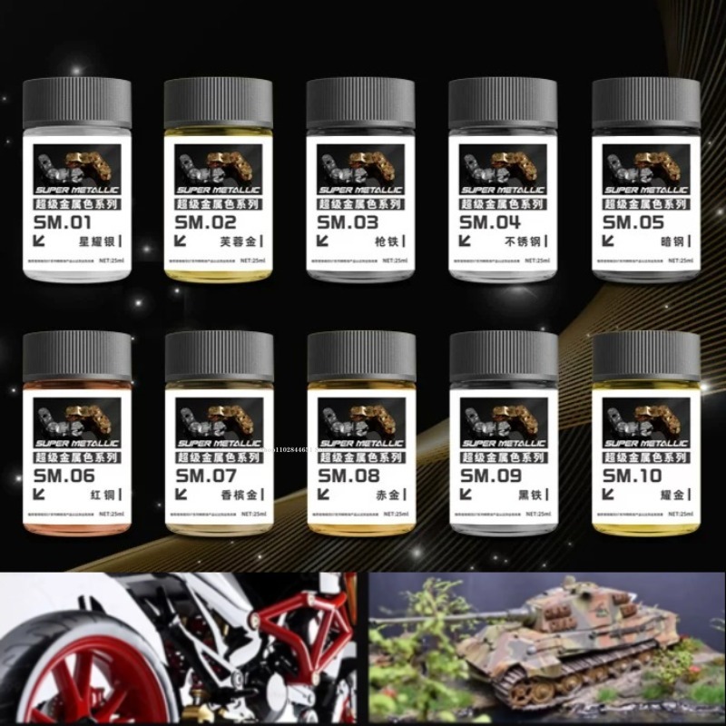 Metallic Spray Paint - SM01-SM18 Super Metallic Color Series Nitro