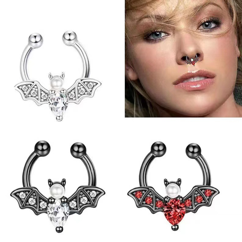 Cosplay Bat Prop - EVISPOL Cute Halloween Bat Faux Septum