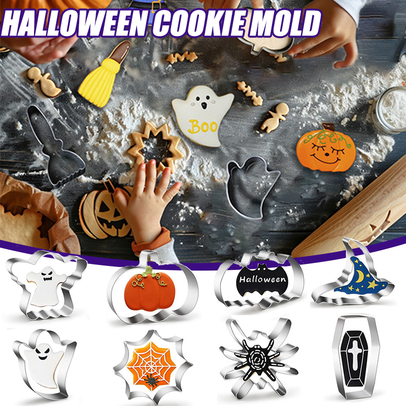 Cosplay Bat Prop - 5/6/7/12PCS Halloween Cookie Cutter Metal Pumpkin