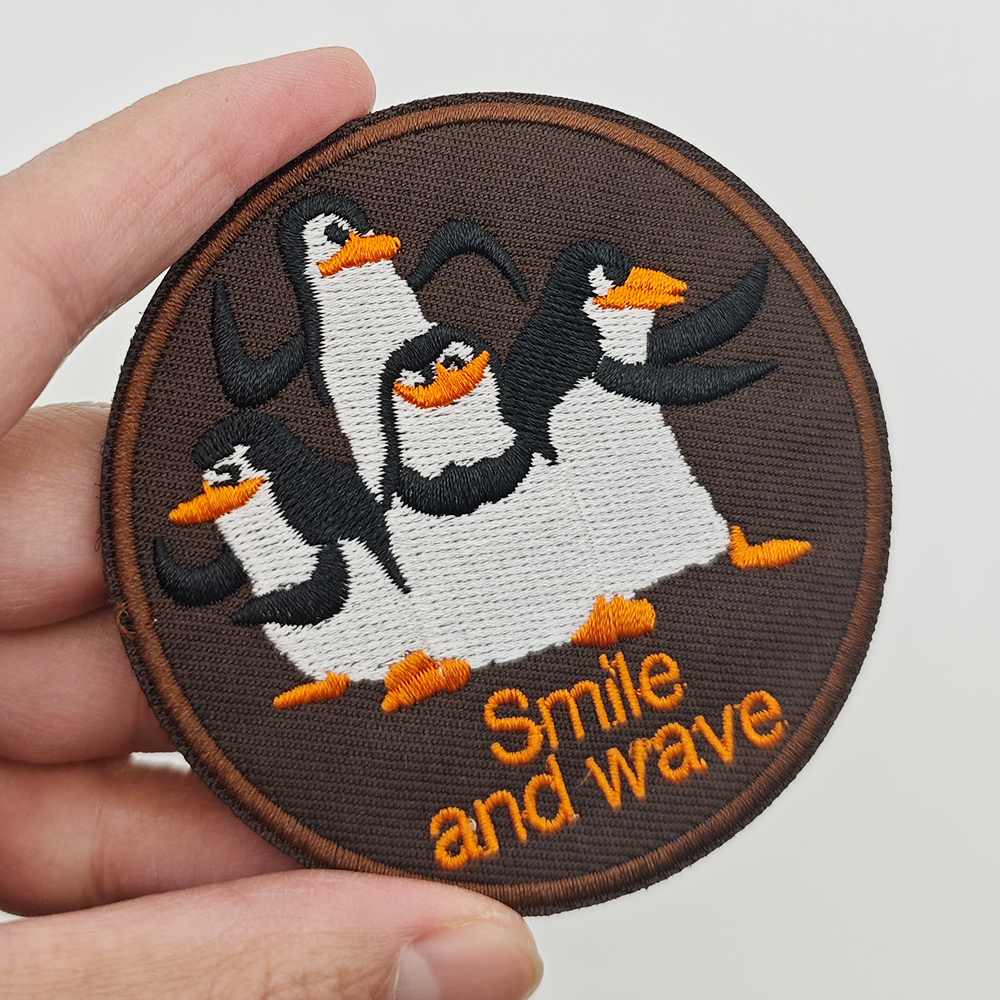 Novelty Cartoon Penguin Embroi - огляд і ціна Velcro Hook Loop