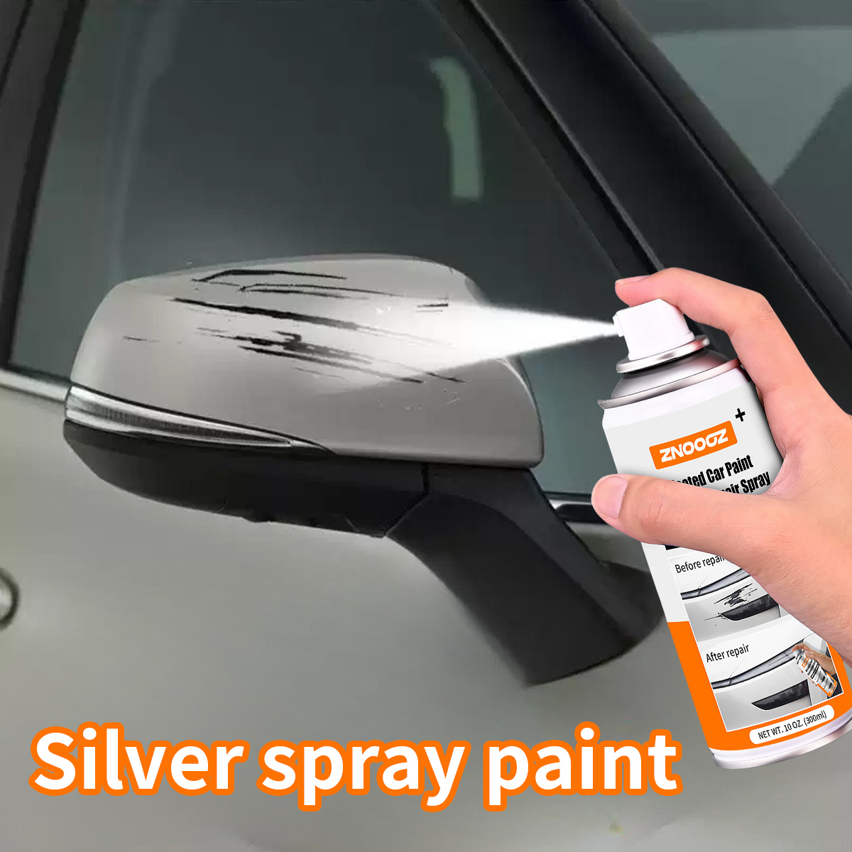 Silver Car Scratch Repair Spra - огляд і ціна Metallic Spray Paint