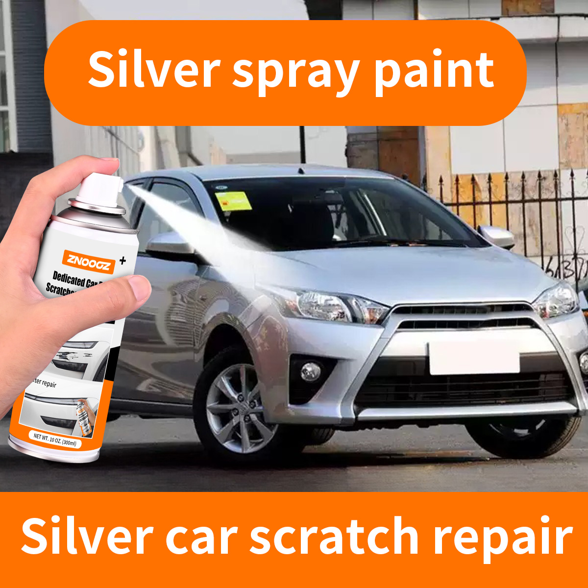 Silver Car Scratch Repair Spra - огляд і ціна Metallic Spray Paint