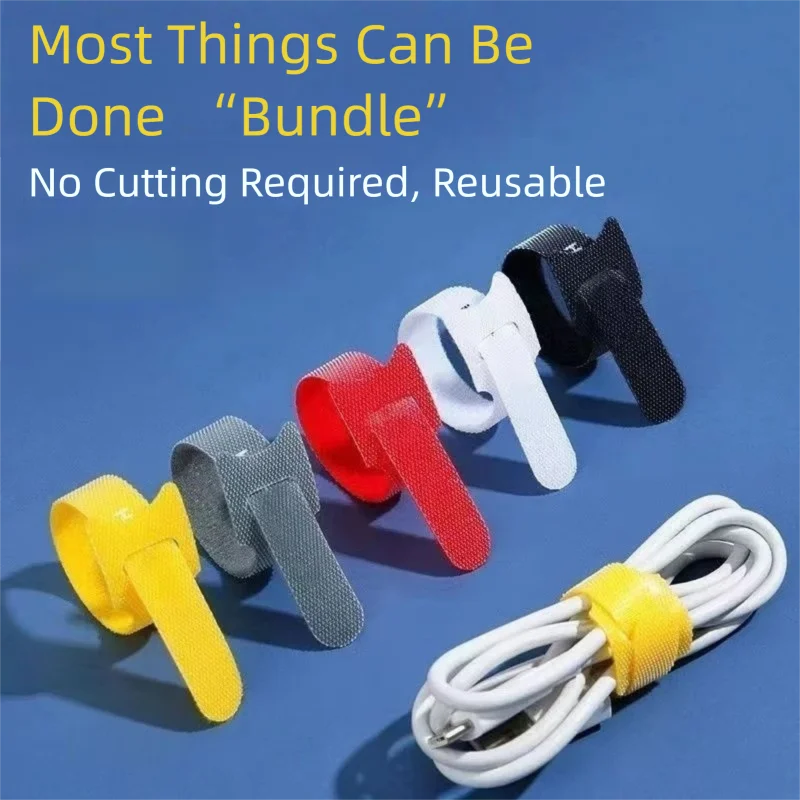 Cut-Free Reusable Cable Organi - огляд і ціна Velcro Hook Loop