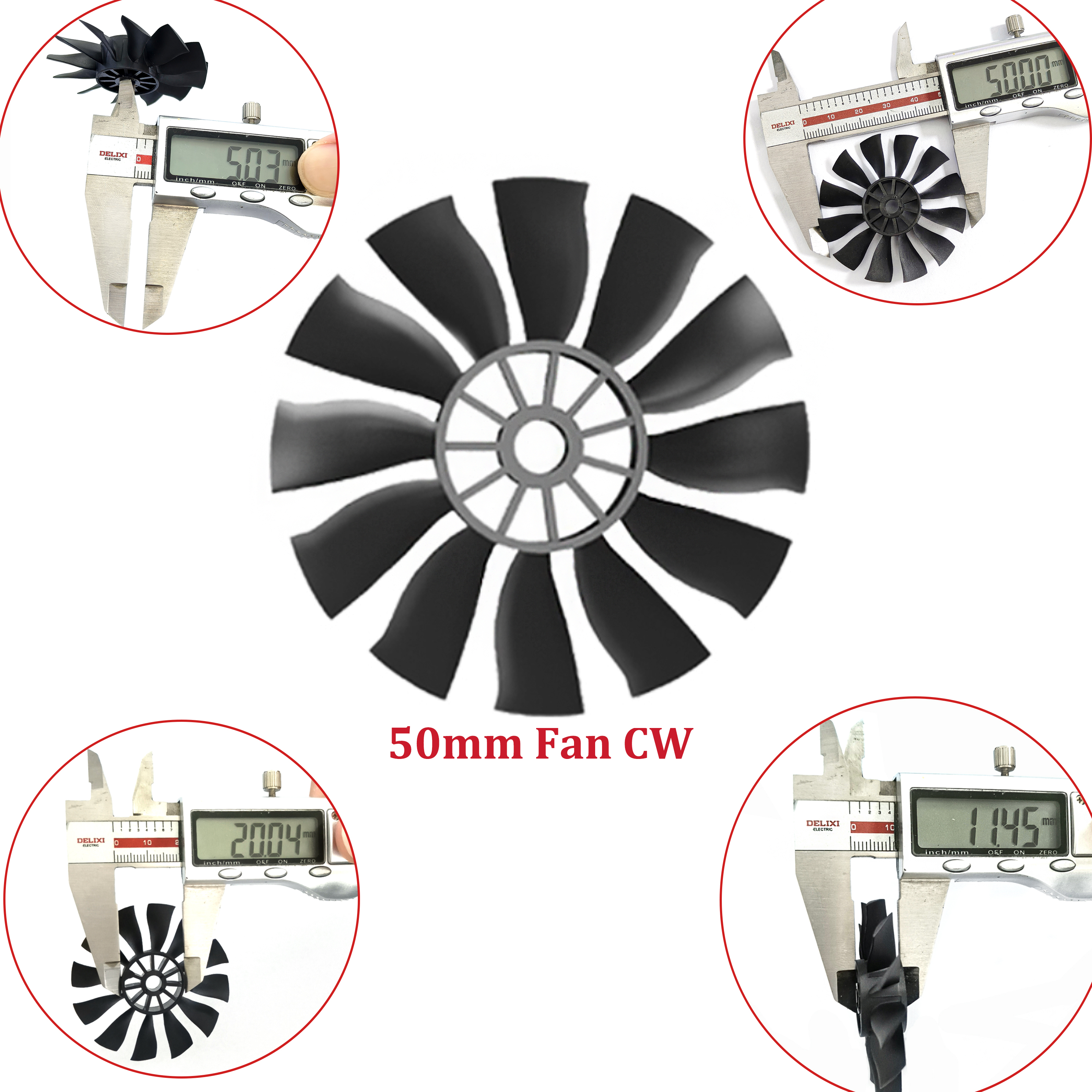 QX-MOTOR 12Blades CW CCW 70mm  - огляд і ціна Ekko Cosplay Prop