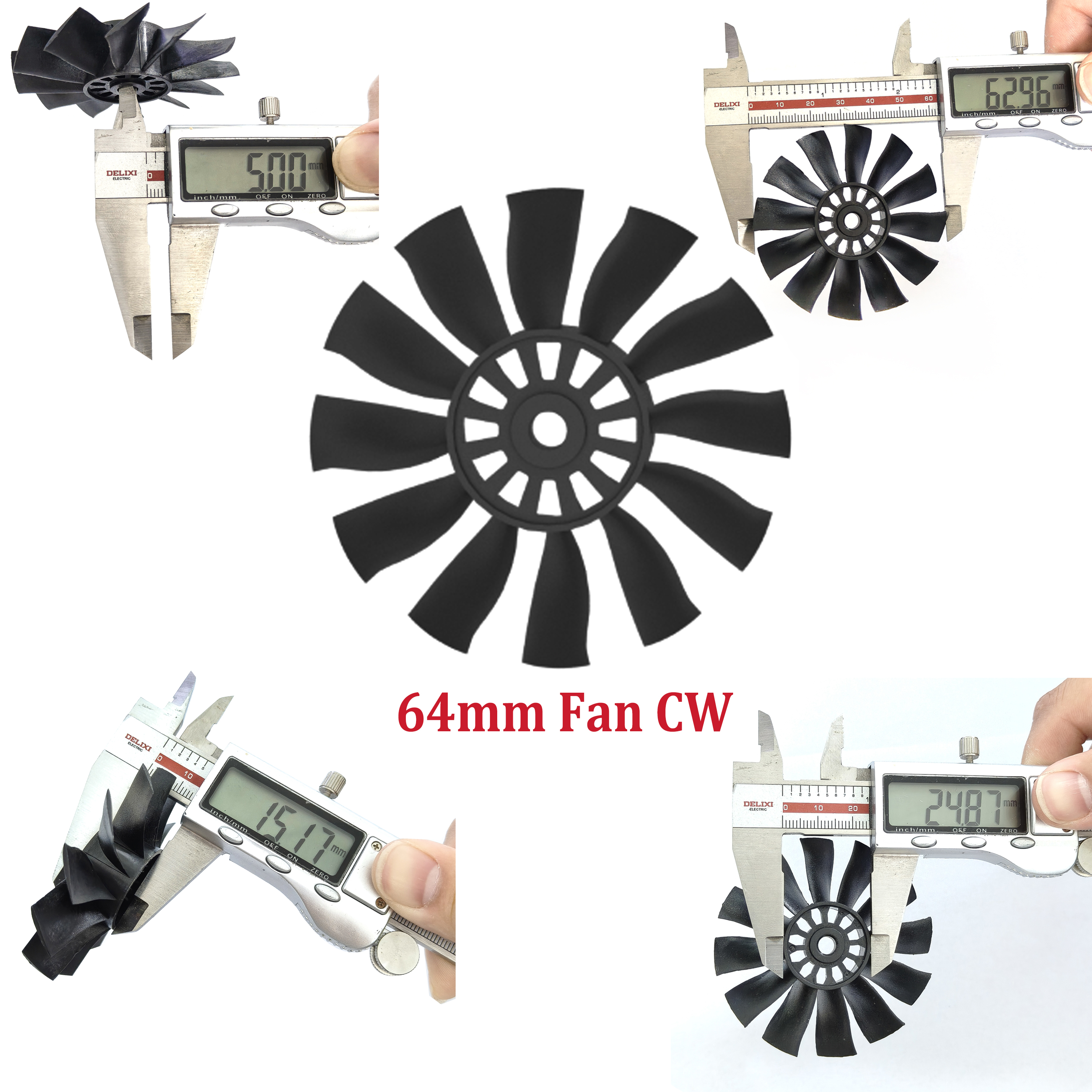 QX-MOTOR 12Blades CW CCW 70mm  - огляд і ціна Ekko Cosplay Prop