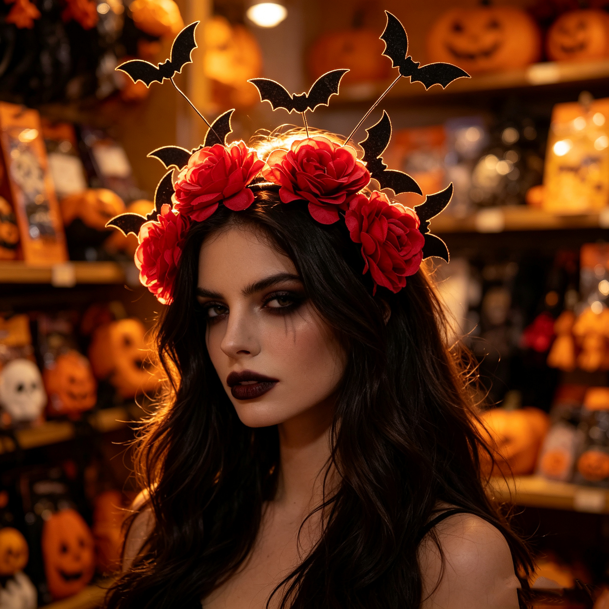 Halloween Red Rose Bat Headban - огляд і ціна Cosplay Bat Prop