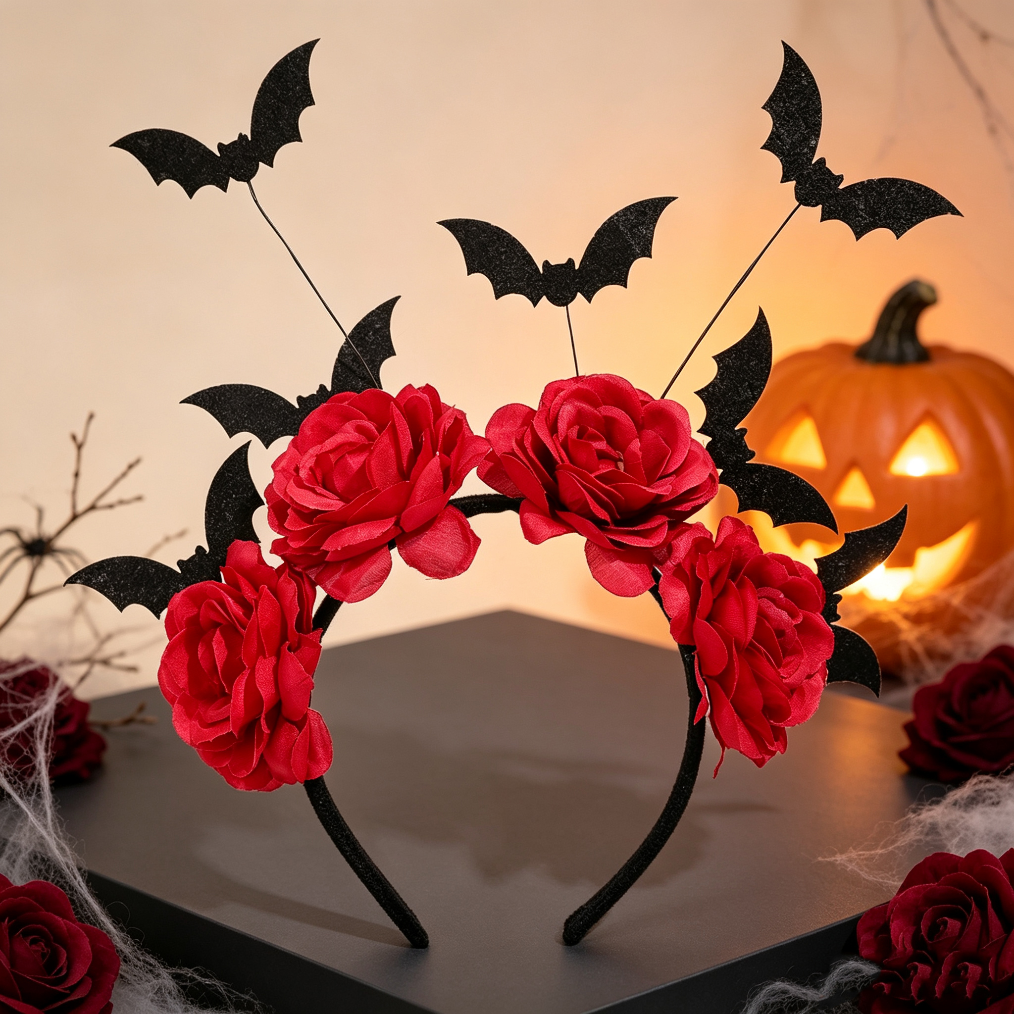 Halloween Red Rose Bat Headban - огляд і ціна Cosplay Bat Prop