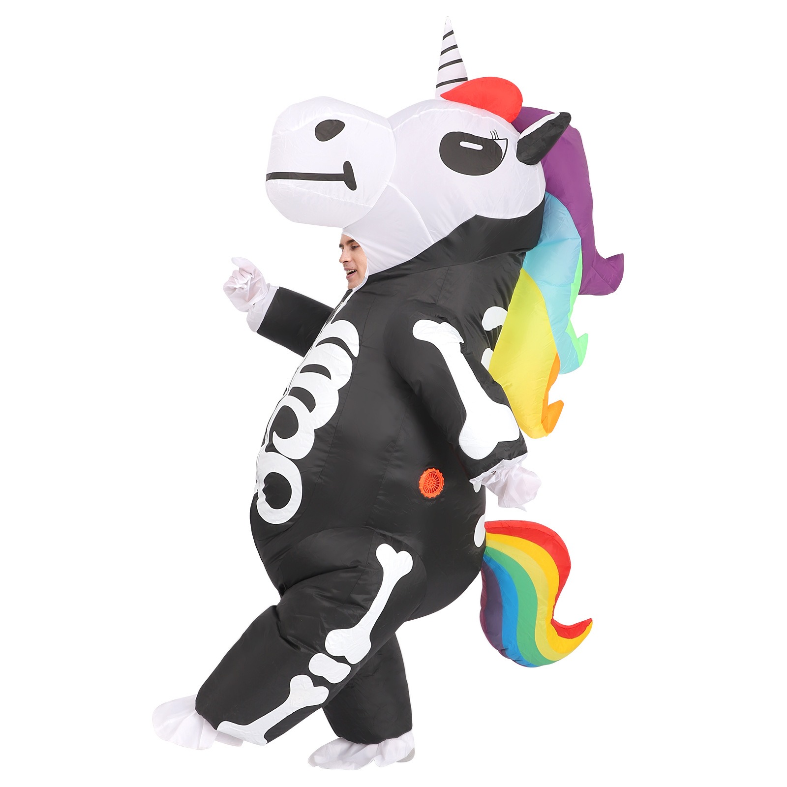 Rainbow Skeleton Unicorn Infla - огляд і ціна Cosplay Prop Business
