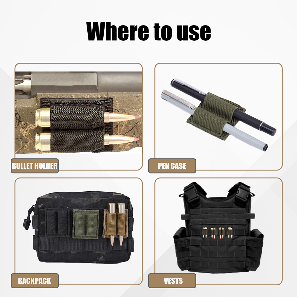 DIZETION 2-Round Bullet Holder - огляд і ціна Velcro Hook Loop