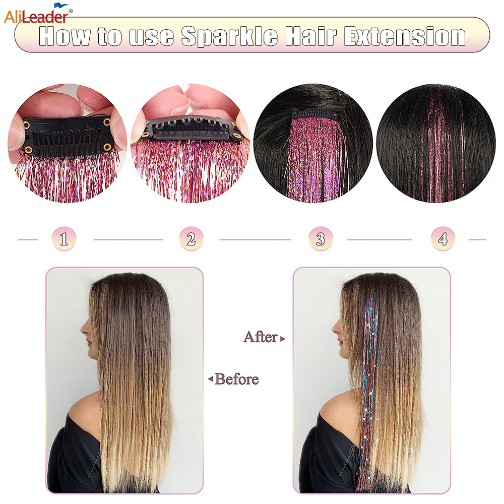 Colorful Tinsel Hair Extension - огляд і ціна Aerith Cosplay Prop